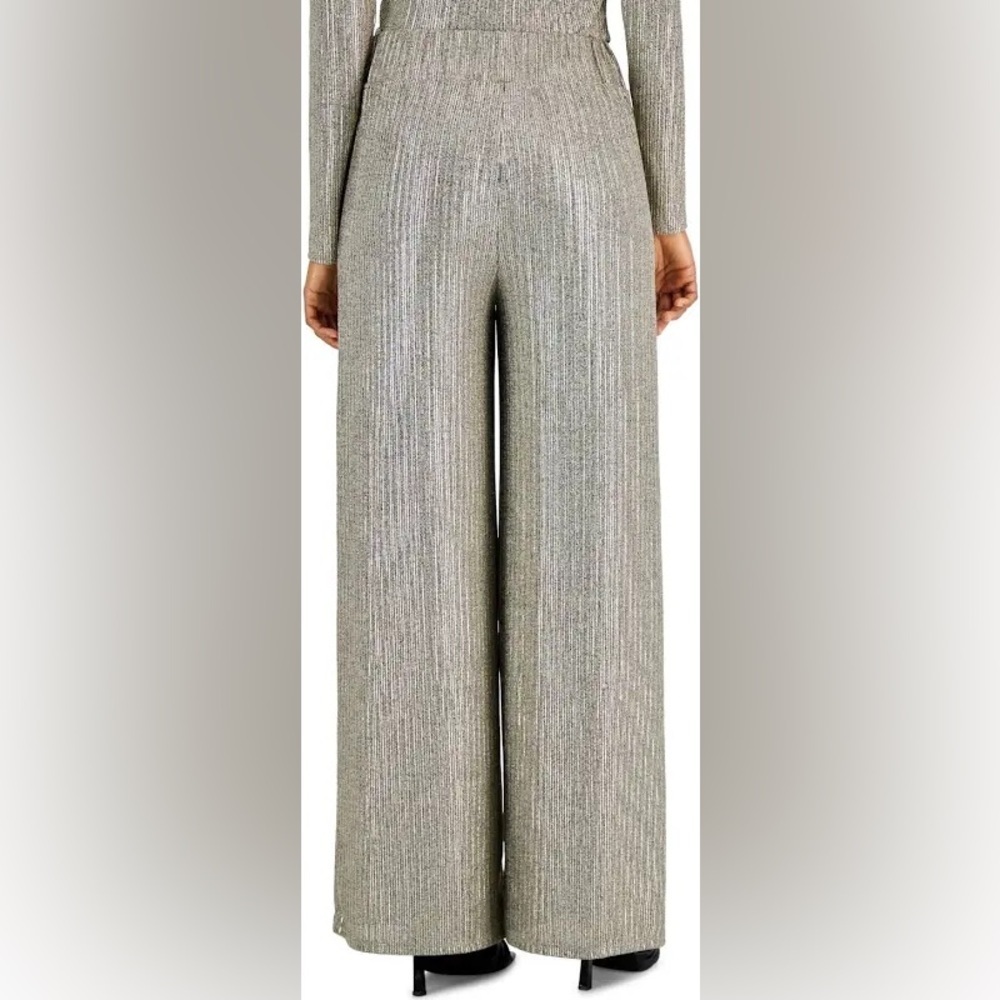 NWOT INC Sparkle Wide Leg Party Pant - Picture 5 of 7